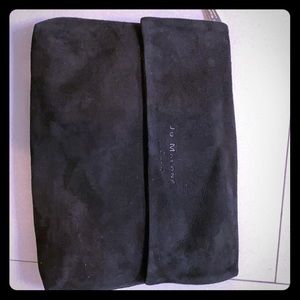 Black suede Jo Malone clutch